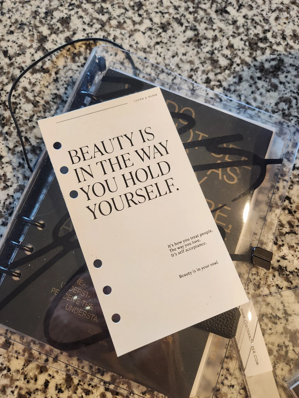 Personal Size Cardstock Beauty Dash